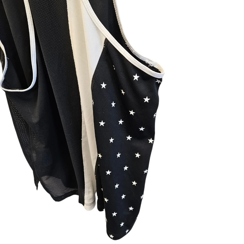 Nike Dri-Fit Running Black and White Stars Tank Top